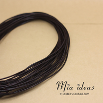 Mia adds big red black dark brown leather rope handmade jewelry DIY material accessories