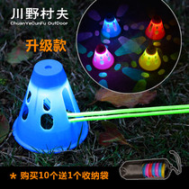 Camping de plein air Tent Ambiance Lamp Nails Nails Reduplique Light Anti-Tripping Heathen Des feux davertissement Lumières Décoratives