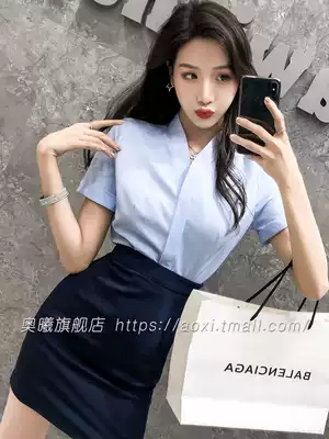 Professional suit women skirt ol girl shirt skirt professional temperament summer hotel overalls flight attendant uniform female