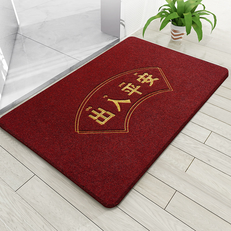 Entrance floor mat, entry door, stepping on foot mat, entry and exit safety mat, door anti-skid, home New Year's carpet door mat customization