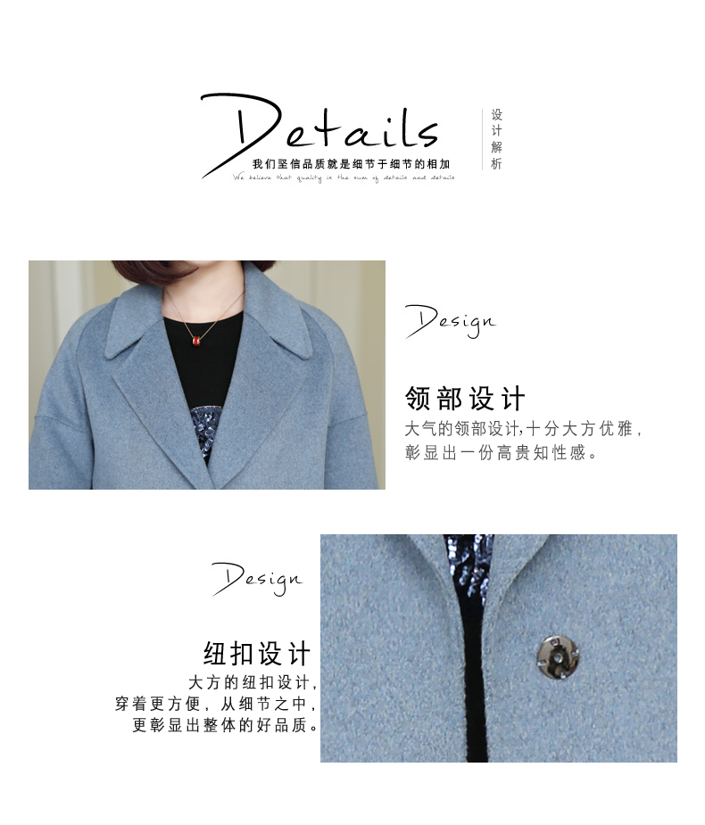 Áo khoác chống mùa xuân hè và áo len mùa thu nữ dài phiên bản Hàn Quốc 2019 áo khoác cashmere hai mặt mới phổ biến - Accentuated eo áo áo khoác dạ caro nữ