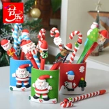 Рождественская подарочная ручка, держатель для ручек, комплект для пожилых людей, креативная шариковая ручка для школьников для детского сада, подарок на день рождения