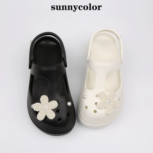 SUNNY COLOR Летняя обувь, пляжные сандалии на платформе, тапочки