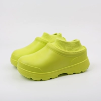 0136 зеленая водонепроницаемая ватная туфли