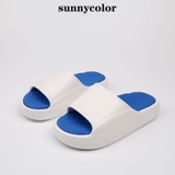 SUNNY COLOR Tide, мужские летние тапочки, спортивные сандалии, нескользящие слайдеры на платформе для влюбленных