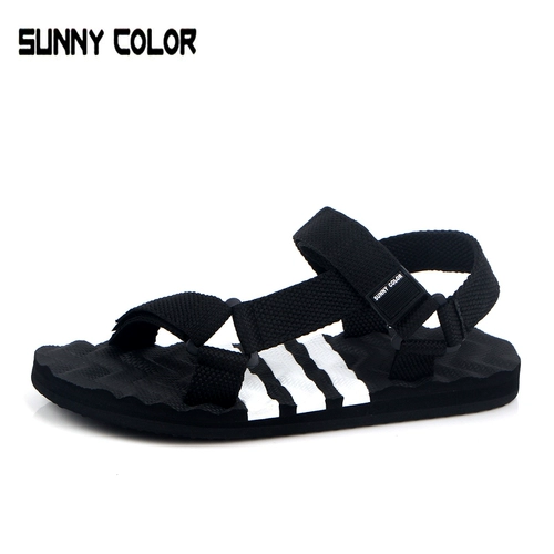 Летние сандалии, слайдеры, трендовые универсальные тапочки, нескользящая пляжная обувь для отдыха, в корейском стиле