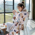 Dễ thương mùa đông phụ nữ san hô lông cừu đồ ngủ Hàn Quốc dễ thương ấm áp san hô lông cừu nhà dịch vụ áo ngủ dày áo choàng tắm đồ ngủ mùa đông Night Robe