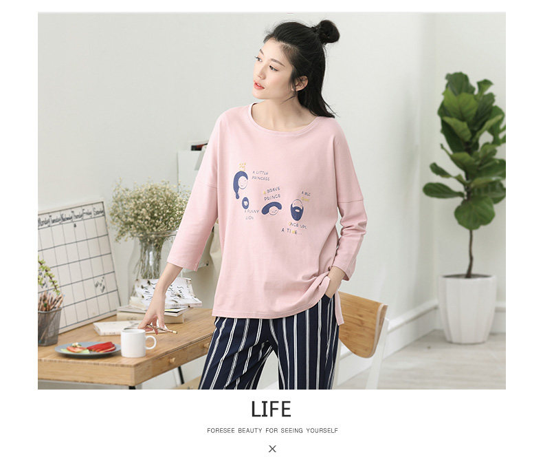 Pyjama pour femme en Coton à manches - Ref 2994606 Image 16