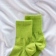 Hàn Quốc ulzzang Nhật Bản đơn giản phong cách Harajuku vớ màu xanh vàng vớ nam và nữ đôi vớ cotton hoang dã