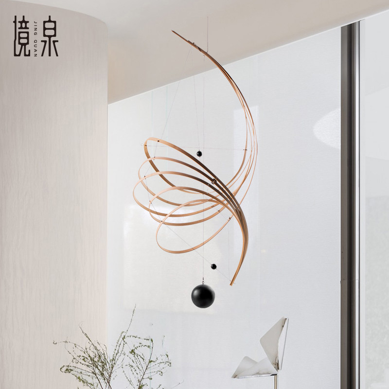 Creative Bamboo Art Pendant Ball Hotel-like Inter-Board Pendant sales Office Air hanging accessories Stairway Roof Hanging Adornment-Taobao