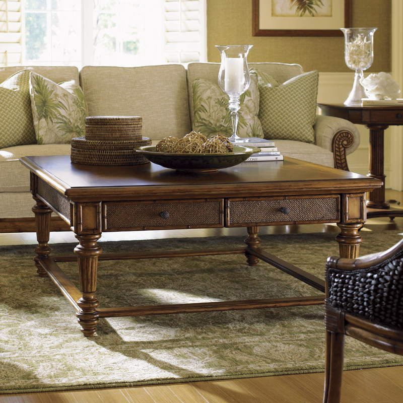 American country solid wood antique home coffee table French villa model room can be customized living room retro coffee table