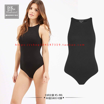 Summer new womens adult plus size retro round neck vest bodysuit dance practice suit top bottoming shirt