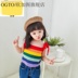 OGTO OGATU 2020 Childrens SPRING / SUMMER NEW FASHION Womens RAINBOW SLING KNITTED VEST SLING. 