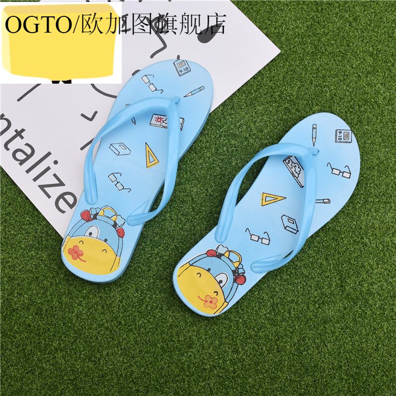 2021 new sweet cartoon flip flops summer women beach beach cool slippers shoes home bathroom non-slip slippers