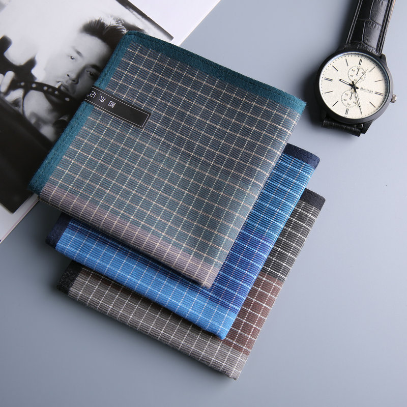 And wood notes Isen high-end handkerpure cotton men's all-cotton old hand-pampons with water and soft ancient wind gifts