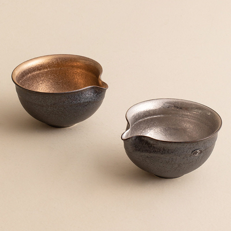 Japan Import with Tian Fever Pottery Delight Kilns White Wine Cups Day Style Tasting Cup Retro Individual Cups Handmade Tea Set Fair Cup-Taobao