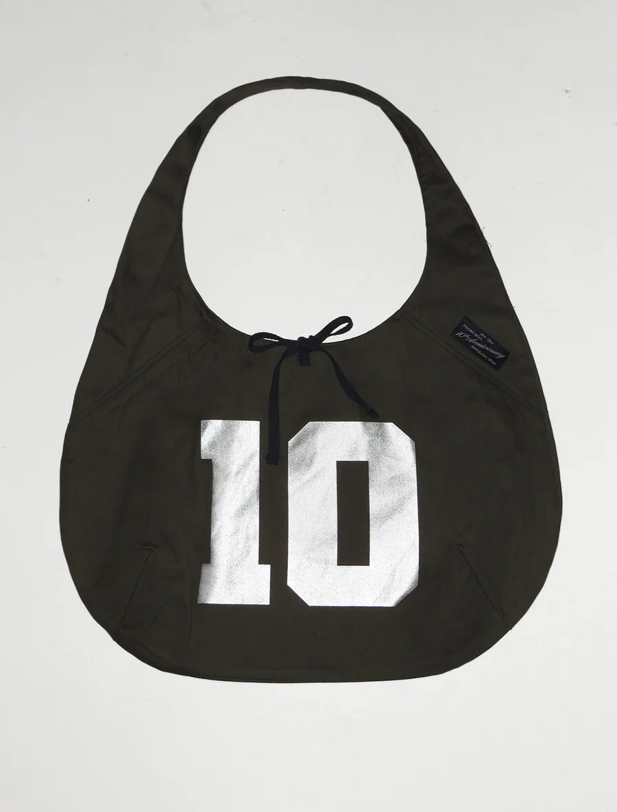 PalomaWool 10 Cotton Printed Shoulder Tote Bag in Army Green