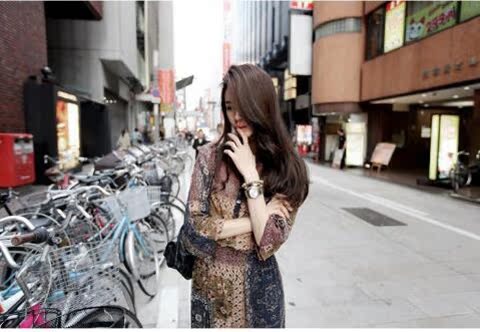 Mùa xuân 2019 mới của phụ nữ Hàn Quốc đầm voan eo Thái Lan nghỉ lễ hoa bãi biển một từ váy mẫu váy xòe 2020