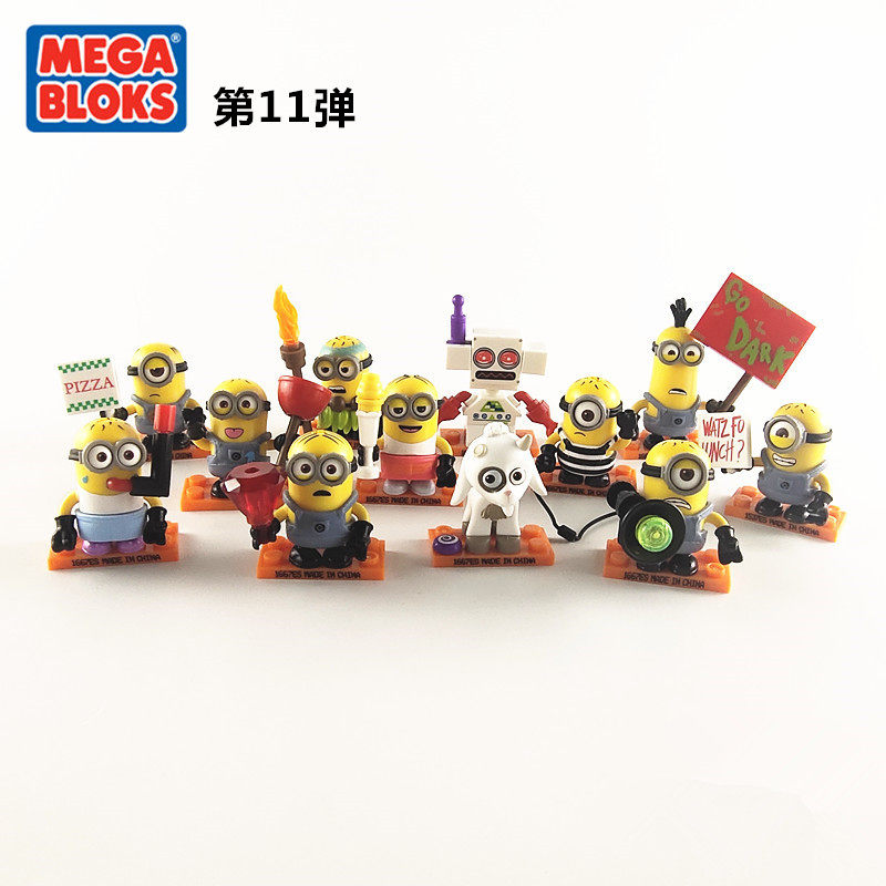 第11弹】正版MEGA美高小黄人第11蛋第十一季积木盲袋抽抽乐公仔