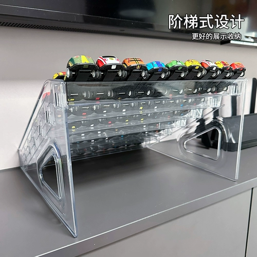 Игрушка, игрушечная машина, стенд, металлический хот вилс, акриловая многослойная коробка для хранения, масштаб 1:64