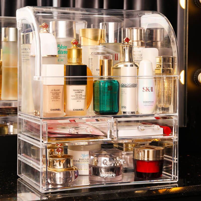 Cosmetics Storage Box Desktop Makeup Box Trendy Transparent Dustproof Lipstick Box Drawer-Style Organizer Acrylic Large Cosmetics Storage Box Desktop Makeup Box Trendy Transparent Dustproof Lipstick Box Drawer-Style Organizer Acrylic Large