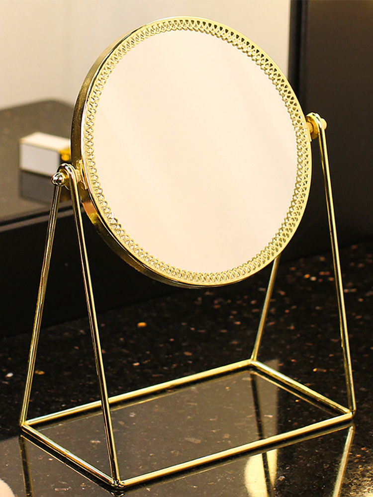 Agariga ins makeup table makeup mirror Princess mirror Nordic simple glass storage plate decorative ornaments