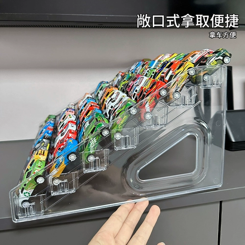 Игрушка, игрушечная машина, стенд, металлический хот вилс, акриловая многослойная коробка для хранения, масштаб 1:64