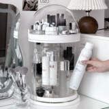 Косметическая настольная акриловая коробка для хранения, прозрачная помада для ухода за кожей, водостойкие духи