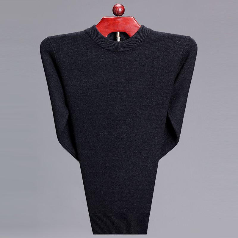 [Phúc lợi hoang dã] Áo len nam 2018 mới cho nam áo len cashmere phần mỏng chạm đáy áo len áo thun nam tay dài