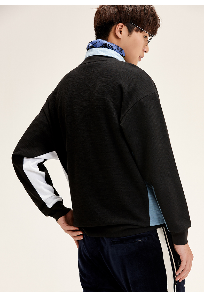 Anta trang web chính thức áo len nam 2019 xuân mới thoải mái dài tay áo len dài đầu - Thể thao lông cừu / jumper áo hoodie dạ quang kun