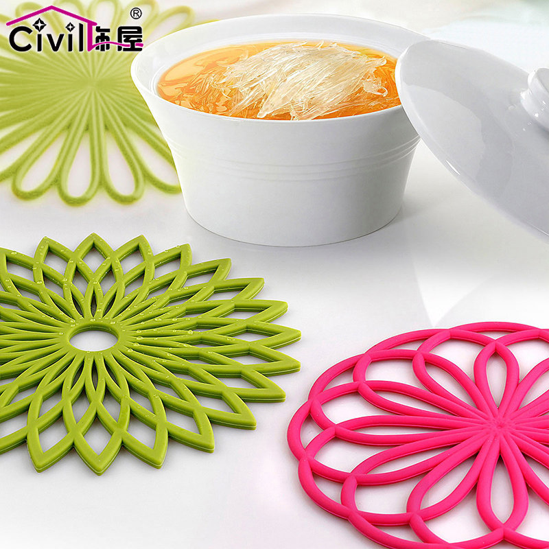 Silicone insulation pad table pad creative anti-slip environmental protection dish cushion cushion CD002