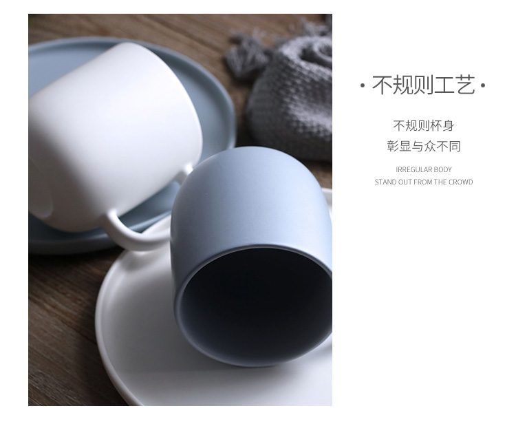 Coffee cup water glass ceramic keller cup couples contracted creative household milk cup ultimately responds to office