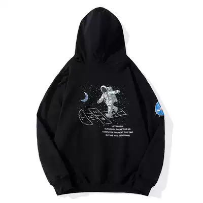 Sweaters men hooded student ins trendy brand loose 2020 new autumn NASA co-name spaceman jacket
