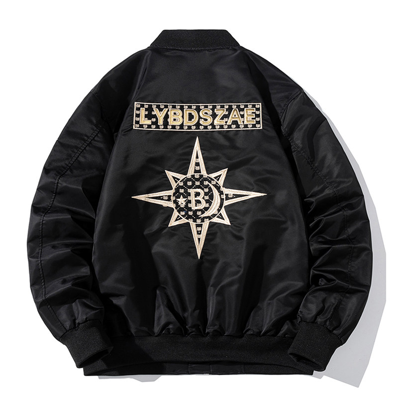 Air Force MA1 bomber jacket men's new fashion brand embroidered jacket men's spring and autumn trend student baseball uniform