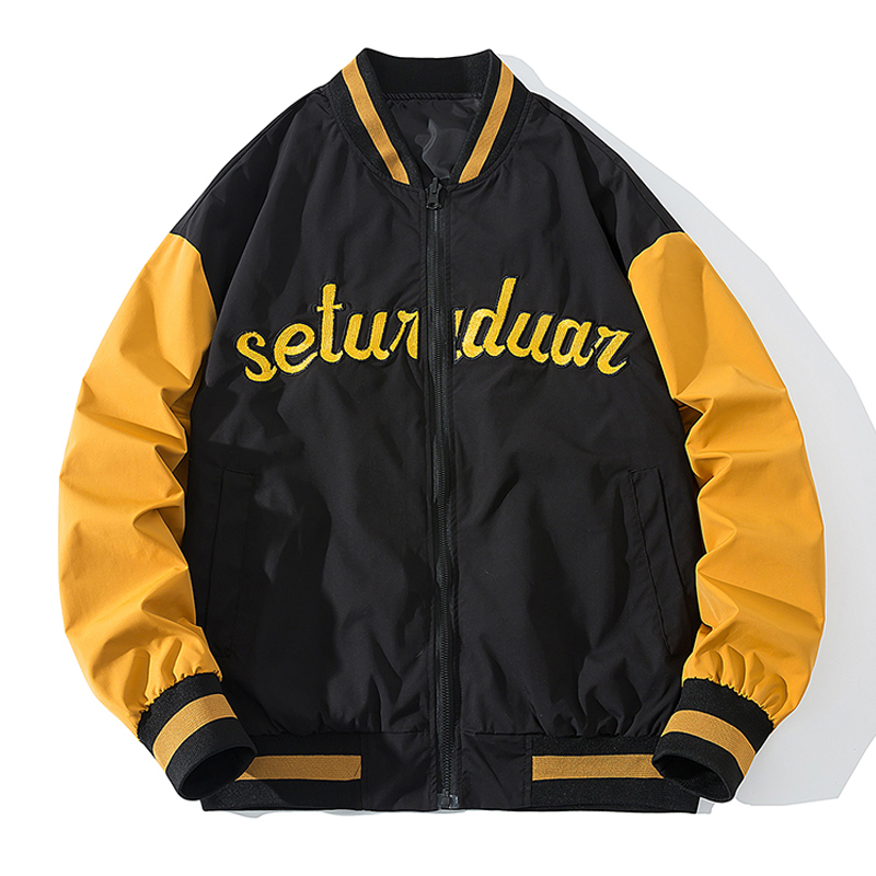 Autumn and winter baseball clothes men and women couple bomber jacket trend handsome loose embroidery thick coat men's cotton clothes