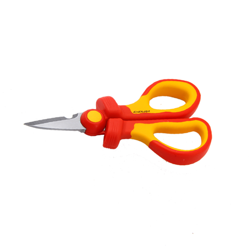 Force easy VDE insulation electrician scissors 160mm pressure resistant 1000V Specially exfoliating wire cutting pliers cut wire E7036