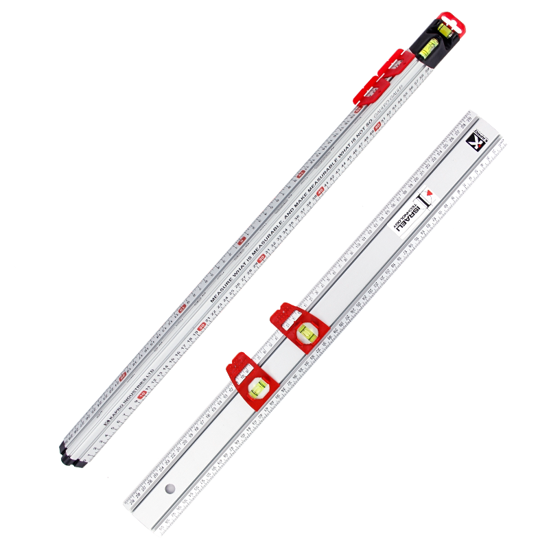 Open Ap Road Trigone Ruler Aluminum Alloy Ruler 1 m Thickened Multifunction 30 30 60 80cm Labeled Lineage Lengthened