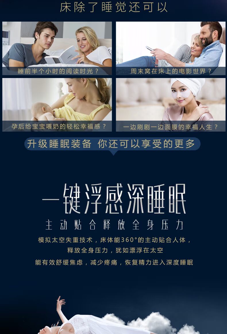 MPE mạng thông minh giường nệm đỏ đa chức năng điện giường lift nhập khẩu mủ Simmons master bedroom tùy chỉnh AI-1 - Giường giường gỗ 1m2