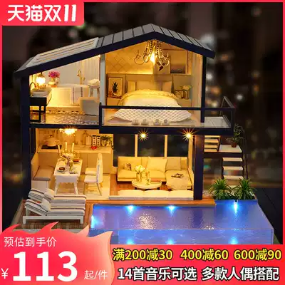 diy cottage handmade house Villa home dream assembly model mini female toy creative birthday gift