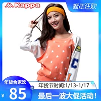 [惠] Áo len thể thao nữ Kappa áo khoác nữ ve áo vòng cổ áo len áo thun | K0522WT04 áo tay dài form rộng