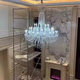 Zhuolun French villa duplex floor living room large chandelier