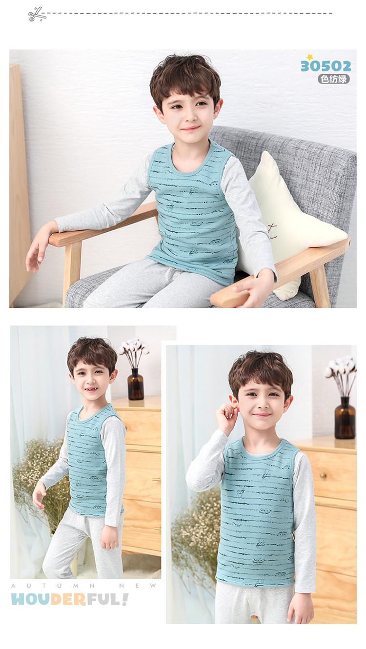 InBron mùa thu và mùa đông bé trai ấm áp vest trẻ em nam dày lên cộng với nhung nhỏ vest vest trẻ em quần áo trẻ em 10 tuổi