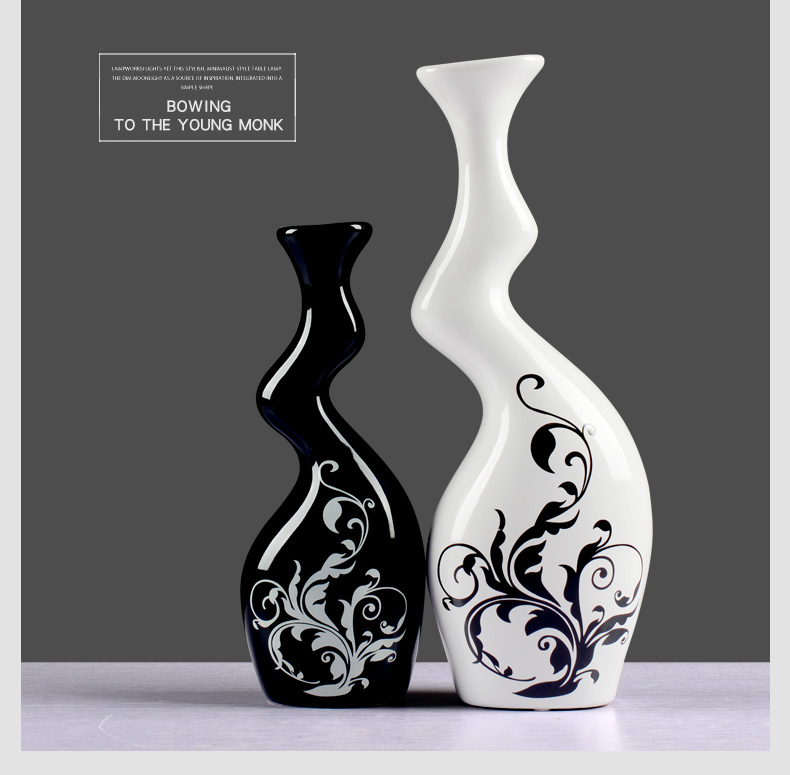 Creative move home decoration ceramic arts and crafts furnishing articles sitting room ark, abnormity couples flower vase decoration