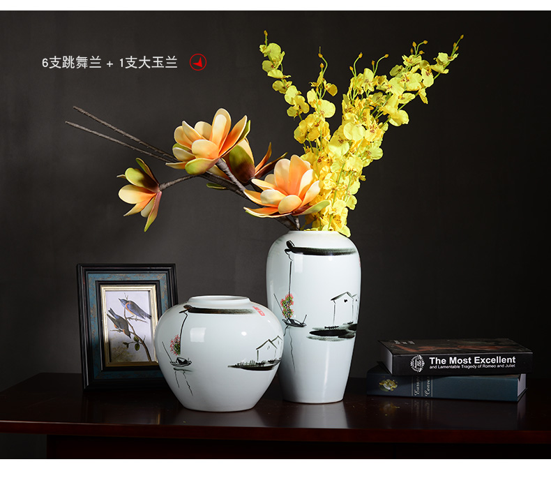 Household hand - made ceramic vase decoration decoration creative I and contracted sitting room ark, TV ark, furnishing articles