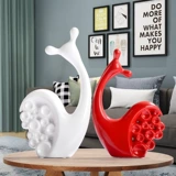 Декор для спальни для гостиной, милые керамические креативные улитки для влюбленных