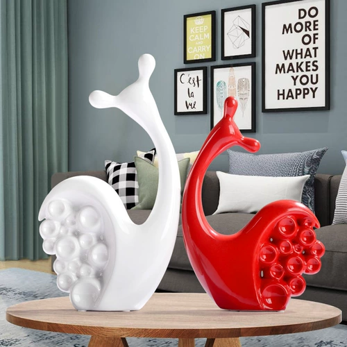 Декор для спальни для гостиной, милые керамические креативные улитки для влюбленных