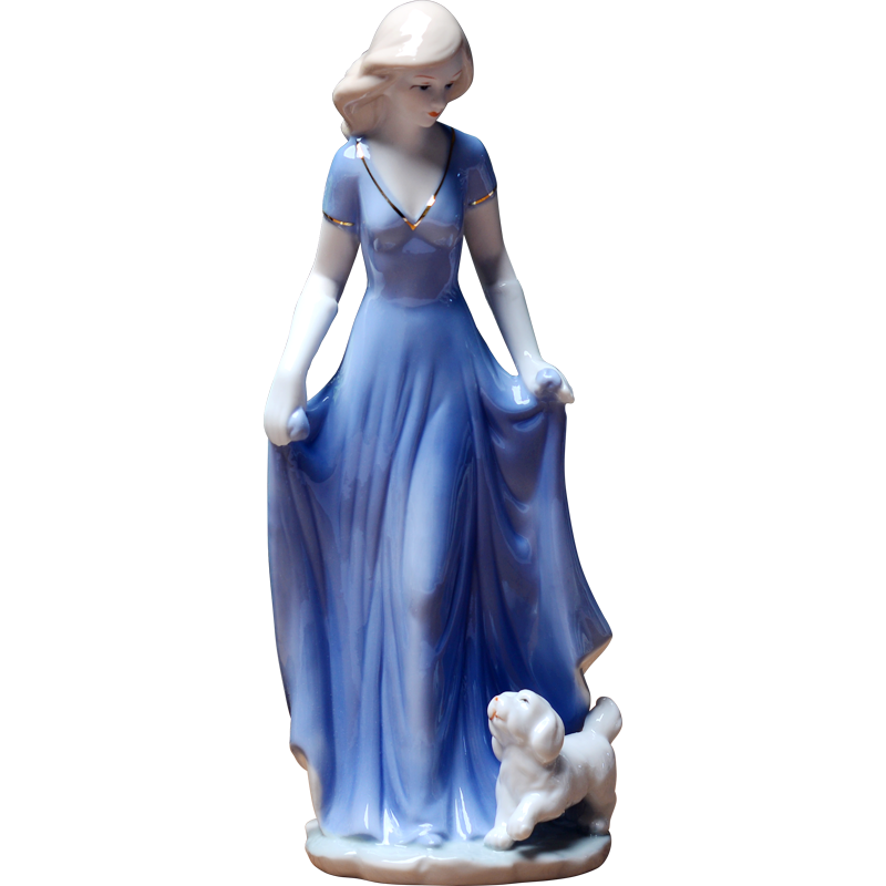 Western European female TV ark adornment ark, home decoration decoration in jingdezhen ceramic arts and crafts its furnishing articles