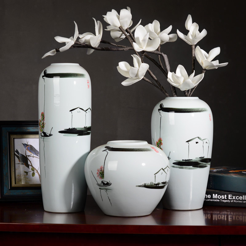Household hand - made ceramic vase decoration decoration creative I and contracted sitting room ark, TV ark, furnishing articles