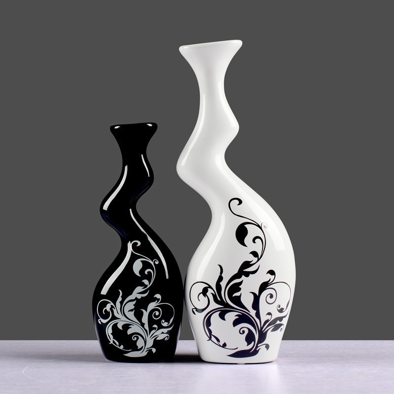 Creative move home decoration ceramic arts and crafts furnishing articles sitting room ark, abnormity couples flower vase decoration
