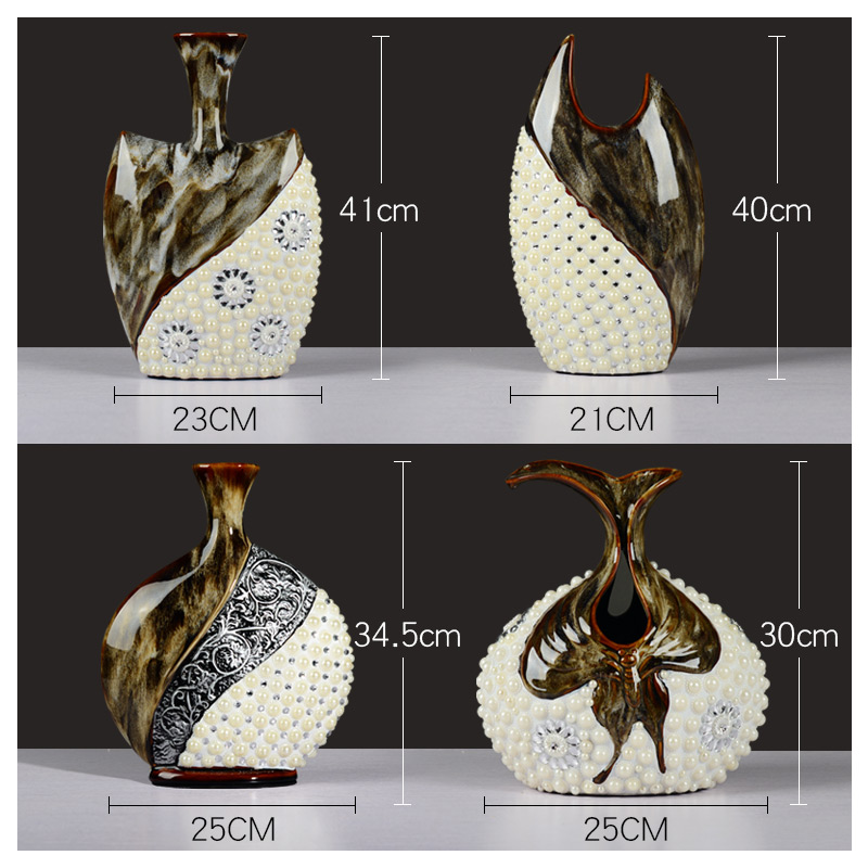 Large European ceramics vase contracted and I creative furnishing articles sitting room adornment flowers, dried flowers, flower vase